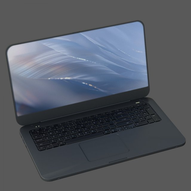 Laptop 3D Model .c4d .max .obj .3ds .fbx .stl .blend 