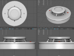Smoke Detector 3D Model