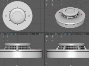 Rilevatore di fumo Modello 3D