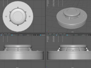 Rilevatore di fumo Modello 3D