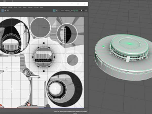 Rilevatore di fumo Modello 3D