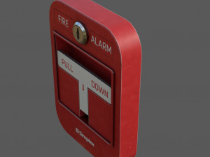 Manual fire alarm activation Modello 3D