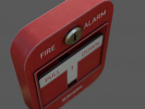 Manual fire alarm activation Modello 3D