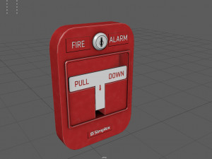 Manual fire alarm activation Modello 3D