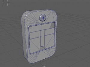 Manual fire alarm activation Modello 3D