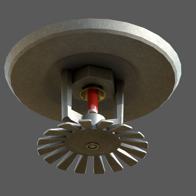 Fire Sprinkler Modello 3D .c4d .max .obj .3ds .fbx .stl .blend 