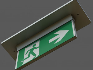 Exit sign 3D Model
