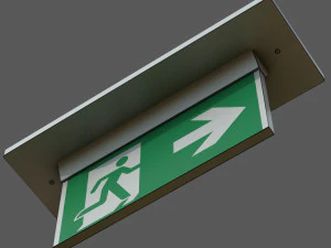 출구 표지판 3D 모델