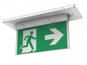 출구 표지판 3D 모델