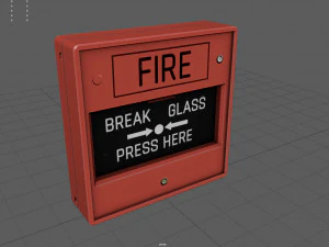 Fire alarm activation 3D Model