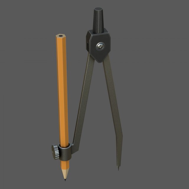 Compass drawing tool 3D Model in Tools 3DExport