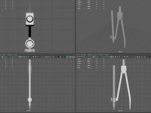 Narzędzie do rysowania kompasu Model 3D