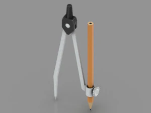 Narzędzie do rysowania kompasu Model 3D