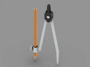 Compass drawing tool 3D Модель