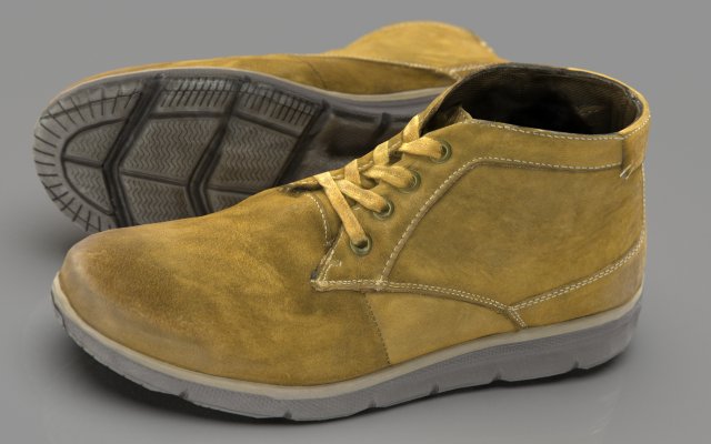 Leather Boots 4 3D Model .c4d .max .obj .3ds .fbx .stl .blend 