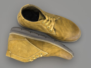 Leather Boots 4 3D Model