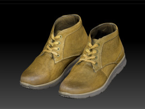 Leather Boots 4 3D Model