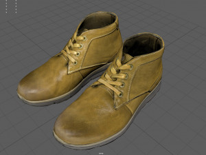 Leather Boots 4 3D Model