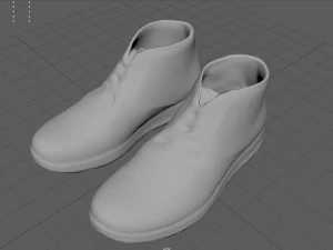 Botas de couro 4 Modelo 3D