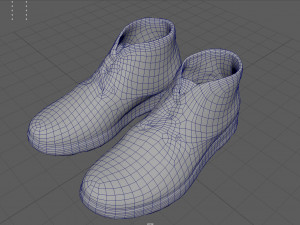 Leather Boots 4 3D Model