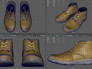 Leather Boots 4 3D Model