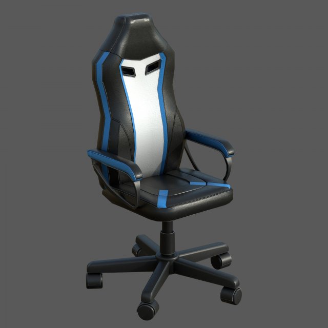 Gaming Chair Modelo 3D .c4d .max .obj .3ds .fbx .stl .blend 
