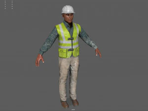 Construction worker 3D Model