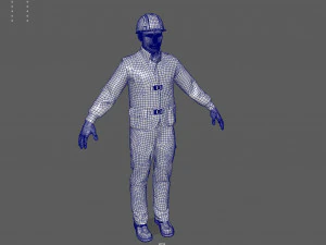 Construction worker 3D Model