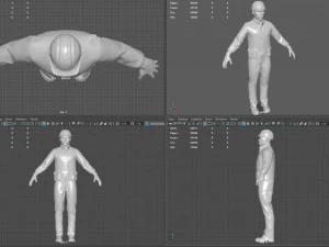 Construction worker 3D Model