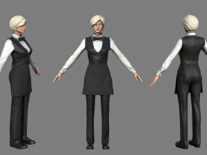 Waiter 3D Модель