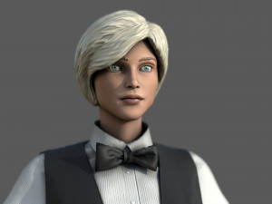 Waiter Modello 3D