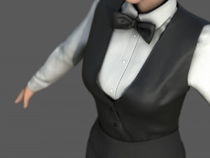 Waiter Modello 3D