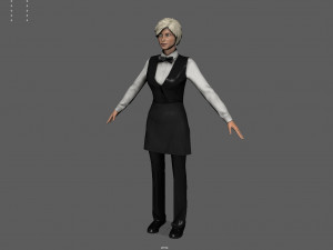 Waiter Modello 3D