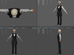 Waiter Modello 3D