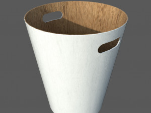 Modern Round Trash Can 3D Model