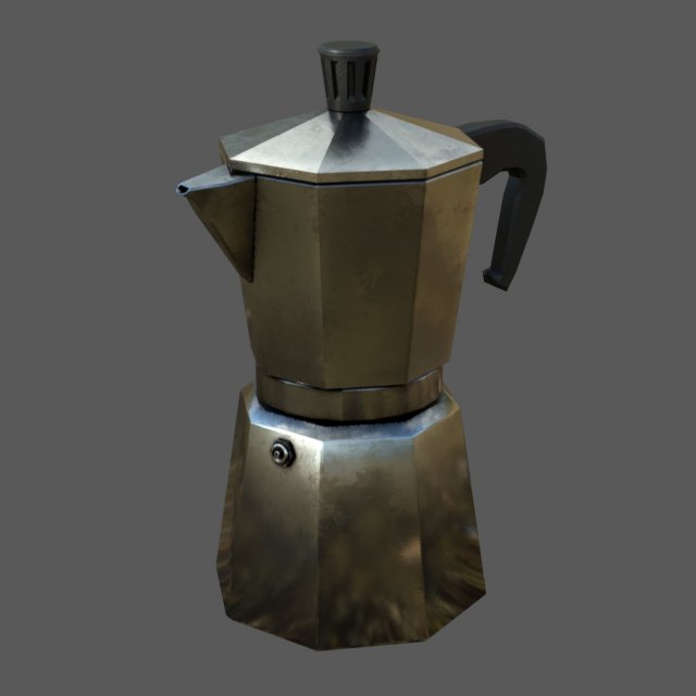 Mokka coffee maker 3D Model in Cookware Tools 3DExport