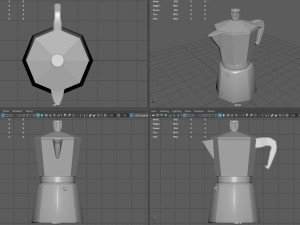 Mokka coffee maker 3D 模型