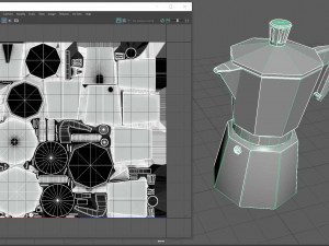 Mokka coffee maker 3D 模型