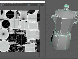 Cafeteira Mokka Modelo 3D