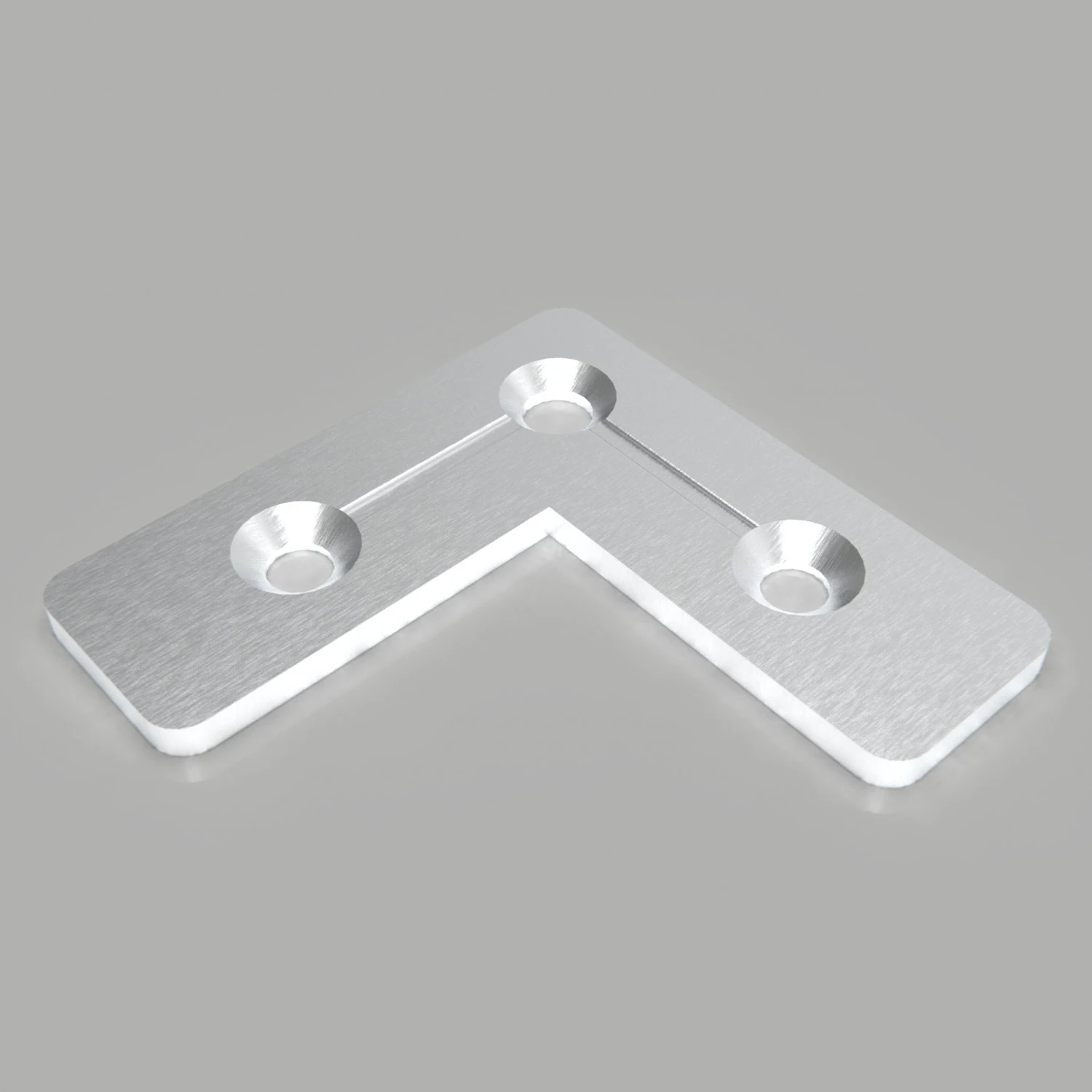 Flat L-shaped square 3D Print Model .c4d .max .obj .3ds .fbx .stl .blend 