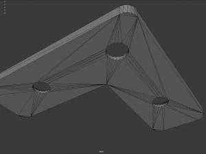 Flat L-shaped square 3D Print Model