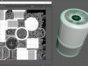 Air purifier 3D Model