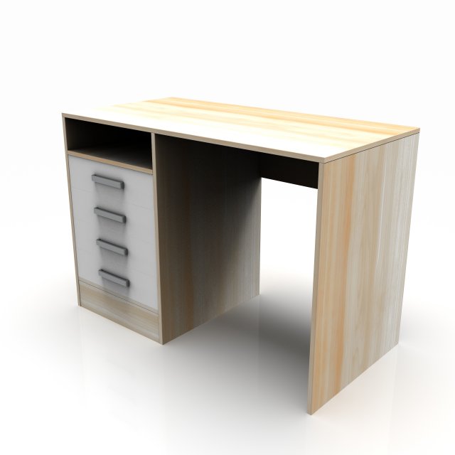 Desk table with drawers 3D 모델 .c4d .max .obj .3ds .fbx .stl .blend 