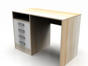 Письмовий стіл з ящиками 3D Модель