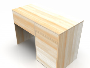 Desk table with drawers 3D 모델
