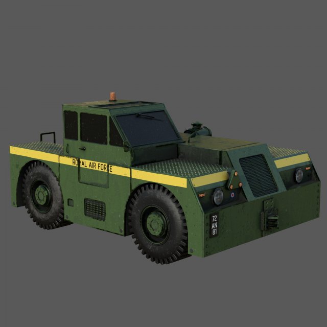 RAF MD300 TRACTOR 3D 모델 .c4d .max .obj .3ds .fbx .stl .blend
