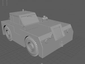 RAF MD300 TRACTOR 3D Model