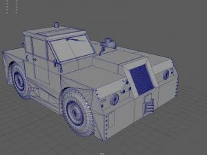 RAF MD300 TRACTOR 3D Model
