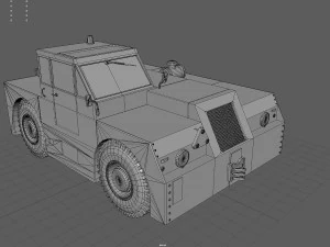 RAF MD300 TRACTOR 3D Model