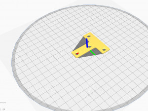 Flat T-shaped square 3D-printmodel